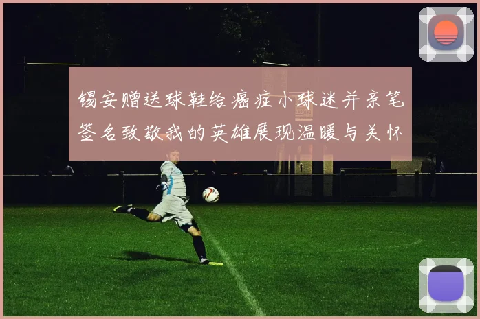 锡安赠送球鞋给癌症小球迷并亲笔签名致敬我的英雄展现温暖与关怀